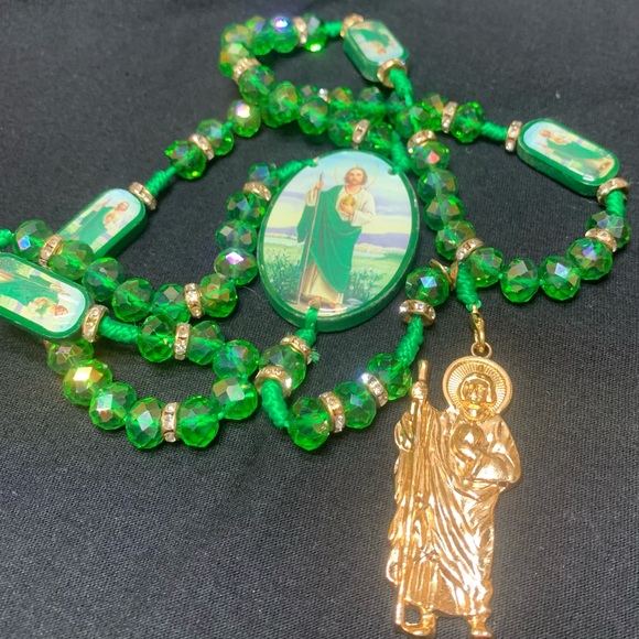 Handcrafted Saint Jude Rosary handmade, Rosario - Picture 5 of 10